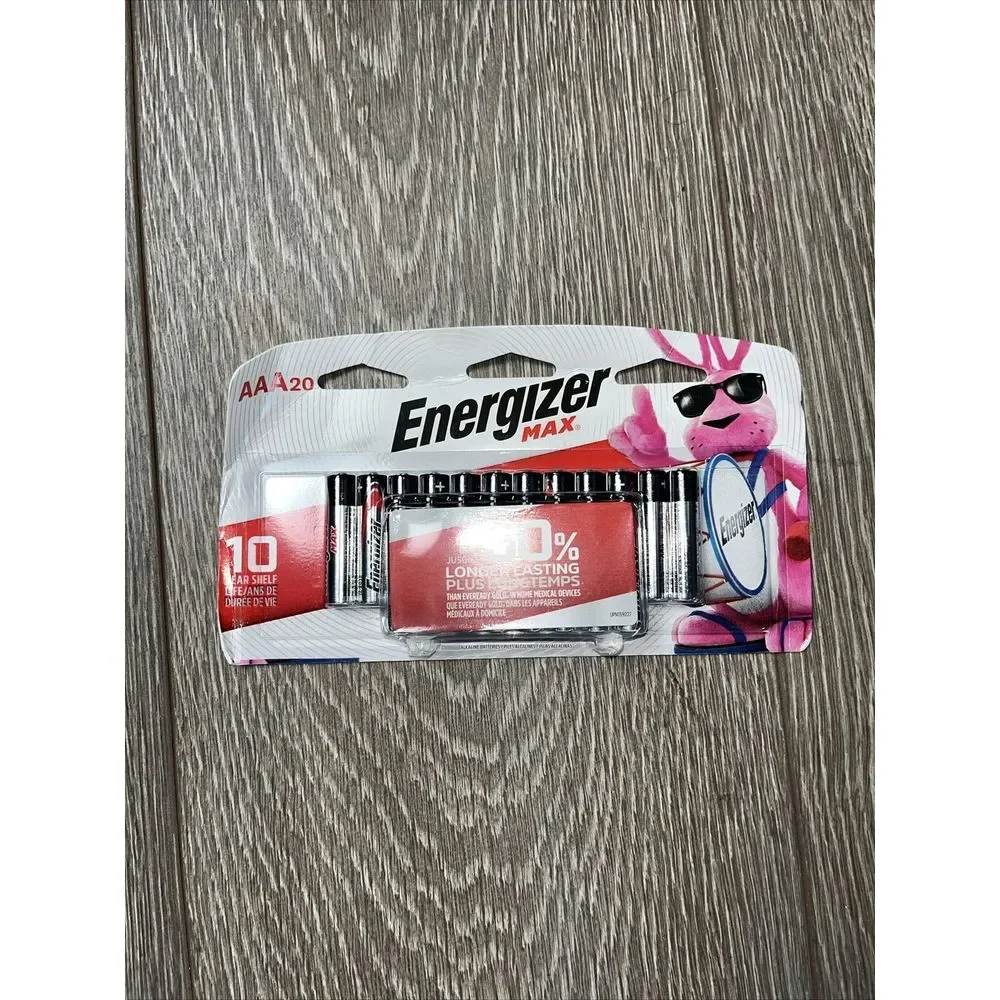 Energizer MAX AAA Batteries (20 Pack), Triple A Alkaline Batteries